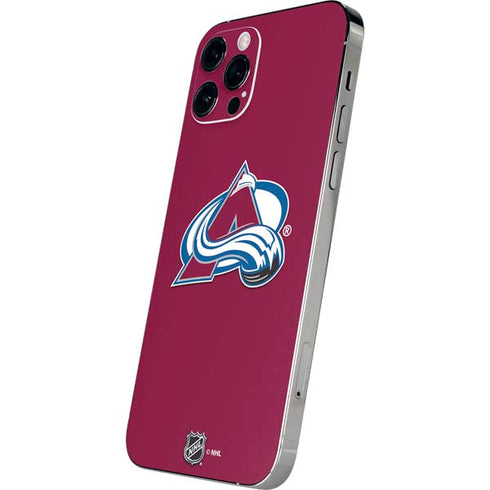 NHL Colorado Avalanche Solid Background iPhone 12 Pro Max Skin